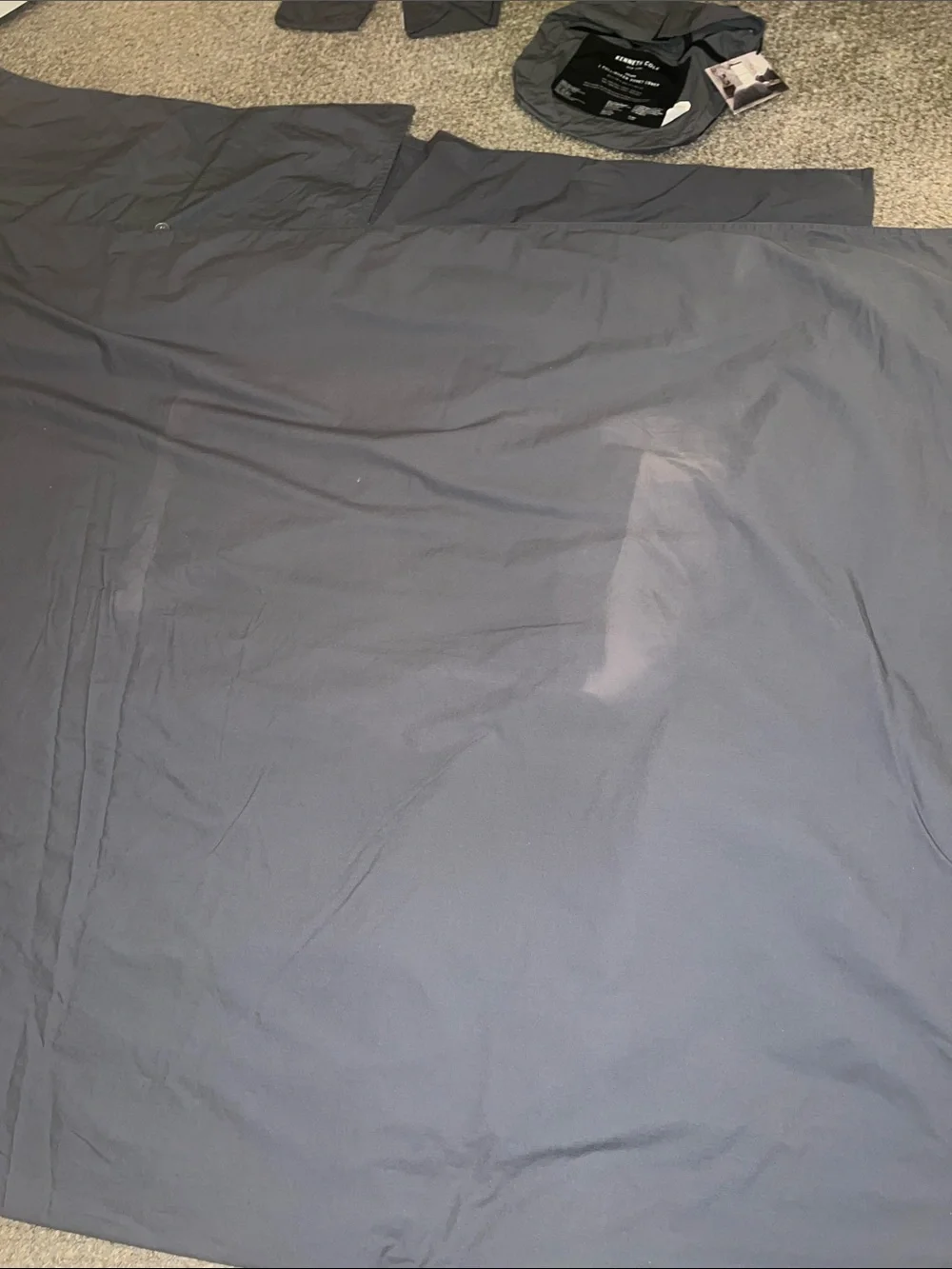 Kenneth Cole Gray Down Duvet Cover-Full/Queen size